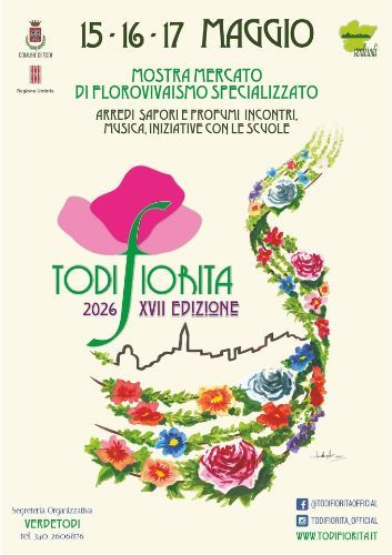 Todi Fiorita 2026: la città si trasforma in un giardino diffuso