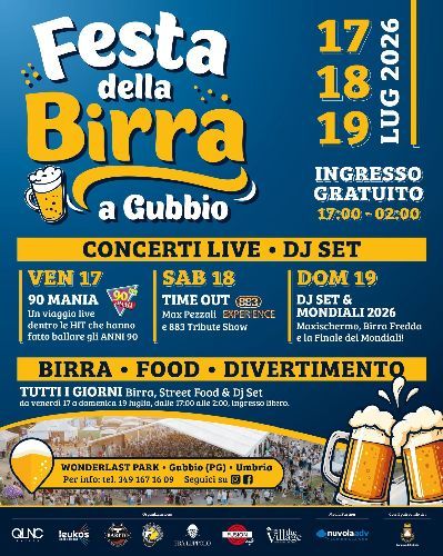LA FESTA DELLA BIRRA DI GUBBIO 2026 