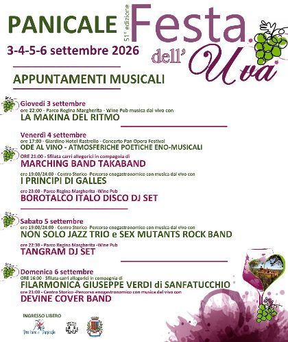 Festa dell’Uva di Panicale 2026: 4 giorni di tradizione e sapori nel cuore del Trasimeno